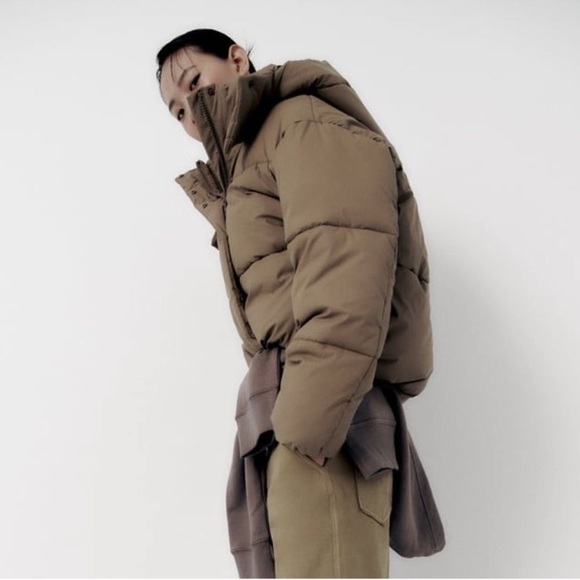 ZARA RUBBERIZED PUFFER JACKET - Picture 6 of 12